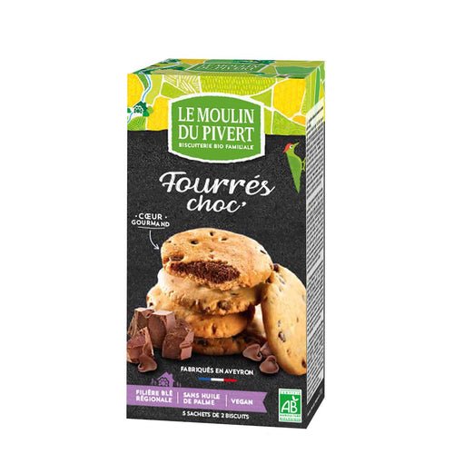 Galletas rellenas de chocolate BIO