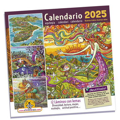 Calendario de pared 2025 Ekilikua